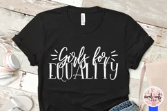 Girls for equality - Women Empowerment EPS SVG DXF PNG Product Image 3