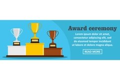 Award ceremony banner horizontal concept Product Image 1