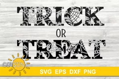Halloween SVG | Trick Or Treat SVG | Trick Or Treat Floral Product Image 3