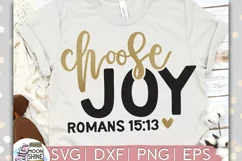 Choose Joy SVG DXF PNG EPS Cutting Files Product Image 1