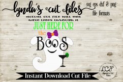 I&#039;m just here for the Boos//Halloween//SVG/EPS/DXF Product Image 1