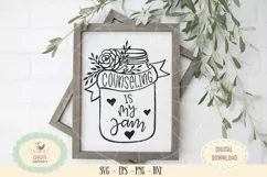 Counseling is my jam SVG PNG hand lettered, mason jar svg Product Image 1
