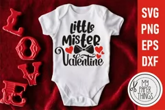 Valentine Baby svg | Little mister Valentine svg Product Image 1