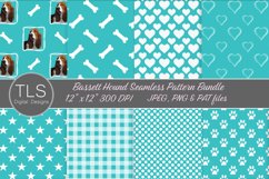 Bassett Hound Pattern Bundle, Dog Digital Paper Product Image 2