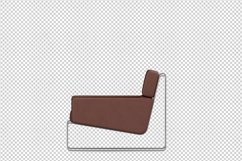 Isometric Arm Chair 3D isolated render Product Image 1