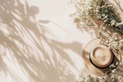Flatlay photo, tropical holiday with copy space Product Image 1