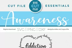 Addiction Recovery Heart - a sobriety svg for sober people Product Image 3
