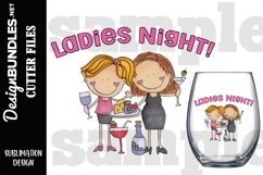 Ladies Night Sublimation Design Product Image 1