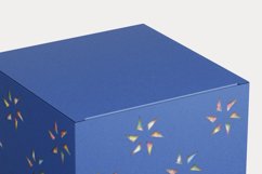 Tiny Stars Patterned Cuttable Gift Box Repeating Holes SVG Product Image 3