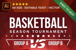 Basketball Poster Vector Product Image 3