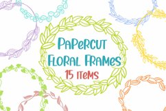 Papercut Floral Frames - 15 items Product Image 1