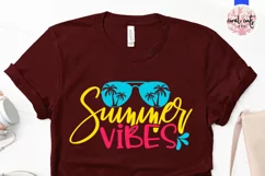 Summer vibes - Summer SVG EPS DXF PNG Cut File Product Image 2