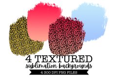 4 Textured Backgrounds - Sublimation Background Product Image 1