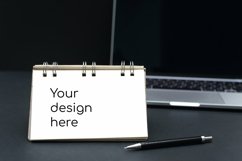 Dark office. Mockup notebook Product Image 1