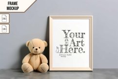 Wooden Frame Smart Mockup PSD &amp; JPG Template Graphic Product Image 1