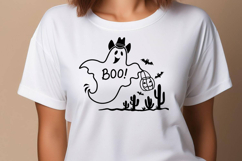 Boo Y&#039;all Halloween Cowboy clipart Cut file Pumpkin Ghost Product Image 2
