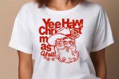 Western Santa SVG Designs | Howdy Santa & Yeehaw Christmas Product Image 2