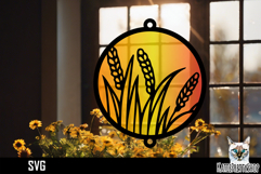 Suncatcher Car Charm Flowers SVG, Ornament SVG Product Image 1