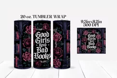 Good Girls Read Bad Books Tumbler Wrap Sublimation Product Image 2