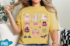 Breast Cancer Ghost Coquette bow PNG Designs Product Image 4