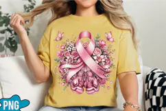 Breast Cancer with boxing gloves PNG Designs Product Image 4