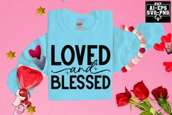 Loved And Blessed Svg Cut Files Creative Art Product Image 1