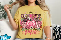 Breast Cancer Awareness Pumpkin PNG Designs Product Image 4