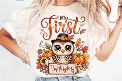 My First Thanksgiving Sublimation PNG Designs Product Image 5