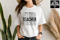 One Merry Teacher Svg Cut Files Creative Art Product Image 1