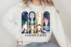 A Savior Is Born Christmas PNG Designs Product Image 4