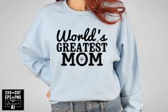 World’s Greatest Mom Svg Cut Files Creative Art Product Image 1