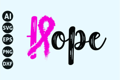Hope Svg, Breast Cancer Svg Product Image 1