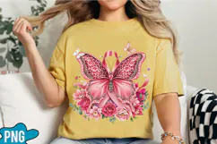 Breast Cancer Butterfly Sublimation Product Image 4