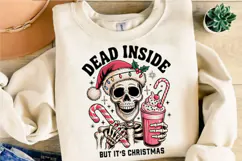 Dead Inside But It is Christmas PNG Designs Product Image 4