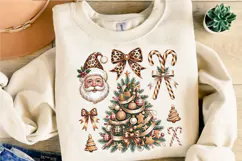 Coquette Santa Sublimation PNG Designs Product Image 4