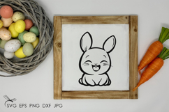 Cute Easter Bunny svg files for cricut Product Image 4