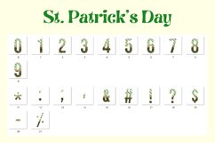 St patricks day Alphabet Leopard Half Shamrock Leaf LettersA Product Image 9