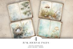 Watercolour Scenic Junk Journal Digital Paper Bi-fold Product Image 1