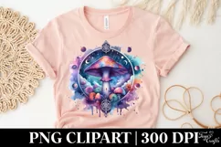 Vibrant Celestial Mushroom for Tarot, PNG Product Image 5