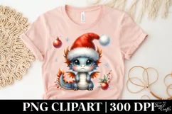 Angry Baby Dragon Christmas PNG Product Image 5