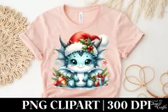 Angry Baby Dragon Christmas PNG Product Image 5