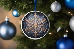 Round Christmas Ornament Sublimation|Clipart Product Image 3