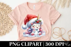 Excited Unicorn Winter PNG Product Image 5