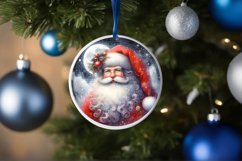 Winter Santa Round Sublimation PNG Product Image 4