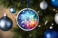 Round Christmas Ornament Sublimation|Clipart Product Image 3