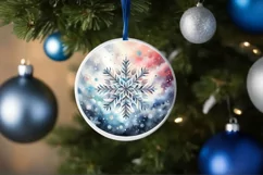Round Christmas Ornament Sublimation|Clipart Product Image 1