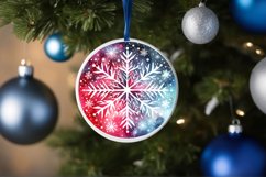 Round Christmas Ornament Sublimation|Clipart Product Image 3