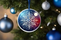 Round Christmas Ornament Sublimation|Clipart Product Image 1