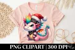 Angry Dragon in Pastel PNG Product Image 5