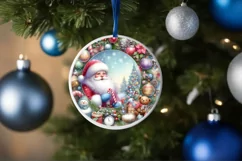 Colorful Pastel Christmas Santa PNG Product Image 4